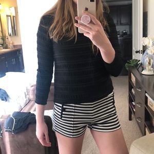 British designer classy black top